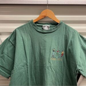 Vintage Park City Utah Embroidered Ski Tee on Spotlight Blank (XL) (Made in USA)